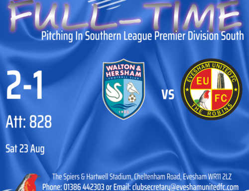 Robins Lose on the road at Walton & Hersham