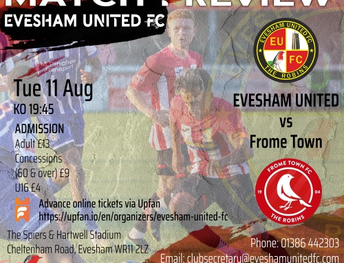 Evesham United vs Frome Town