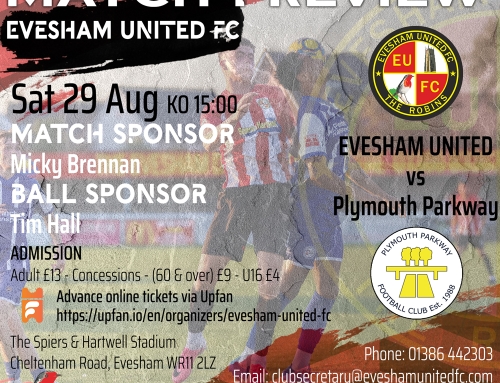 Match Preview: Evesham United vs Plymouth Parkway