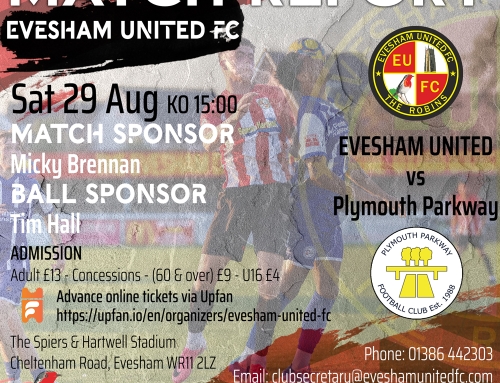 Evesham United 1-3 Plymouth Parkway