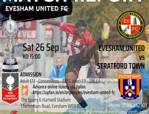FA Trophy Win: Evesham United 3-1 Stratford Town
