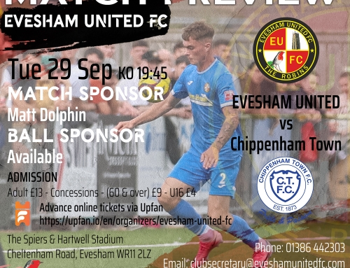Match Preview: Evesham United vs Chippenham Town